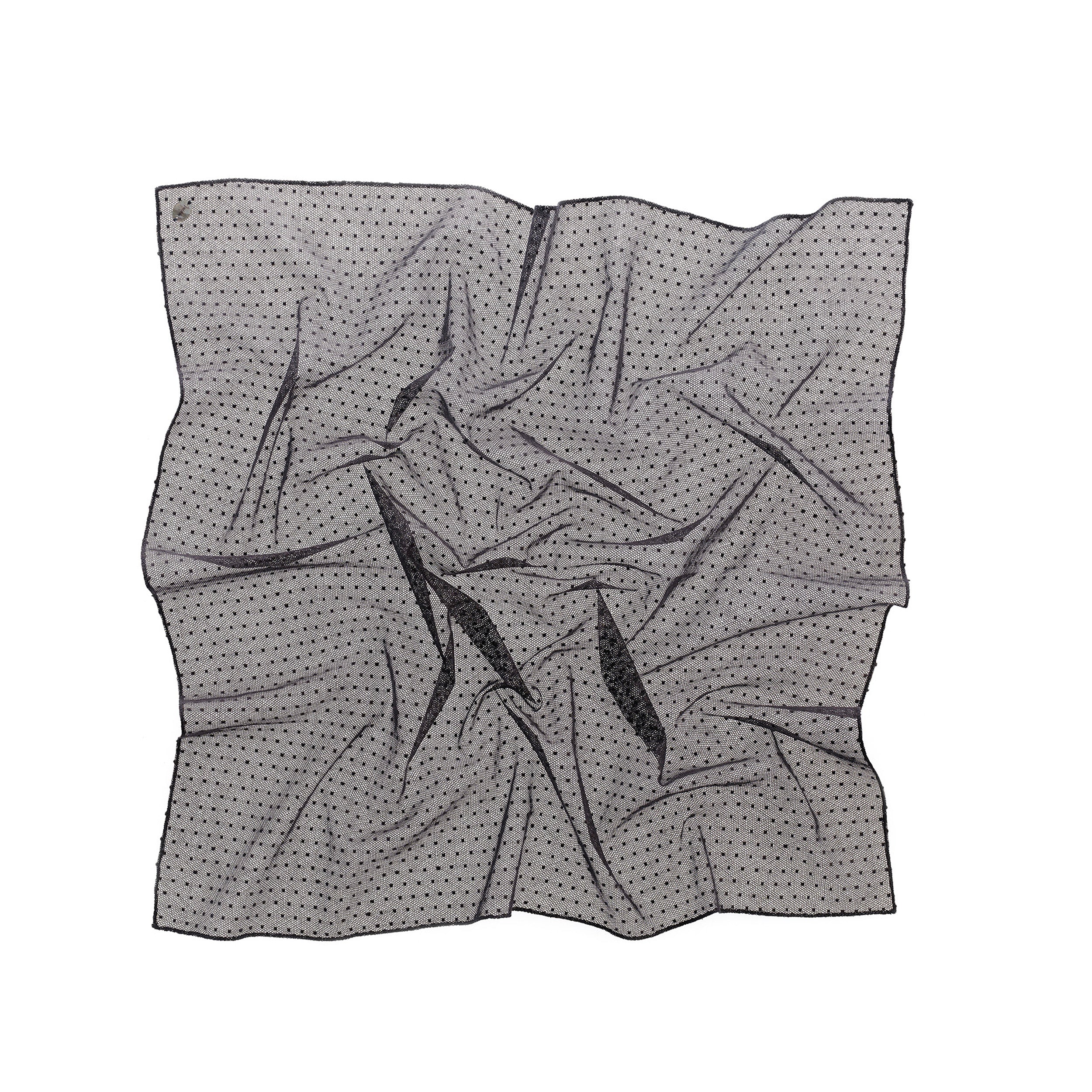 Point d’Esprit Matte Gray