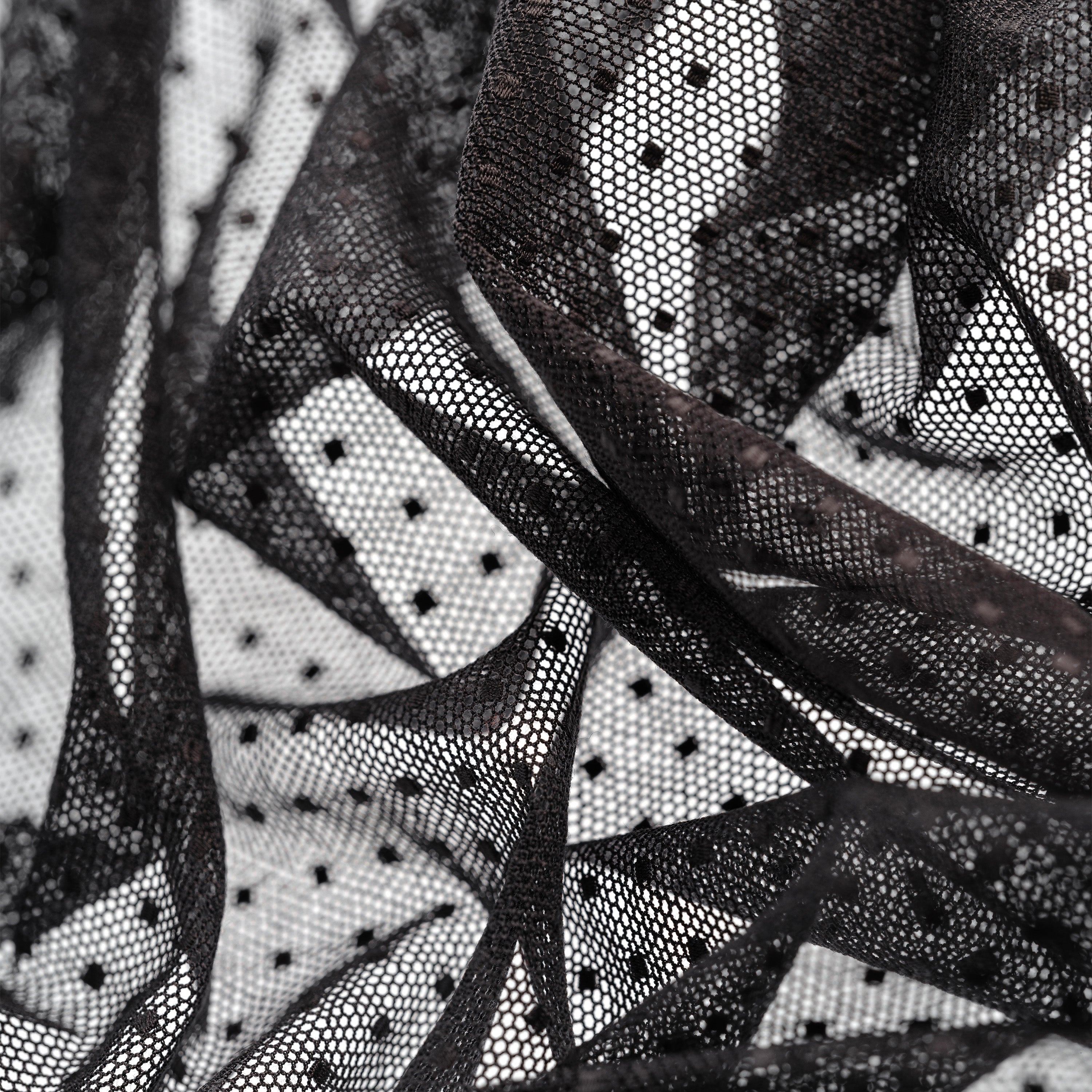 Point d’Esprit Matte Gray