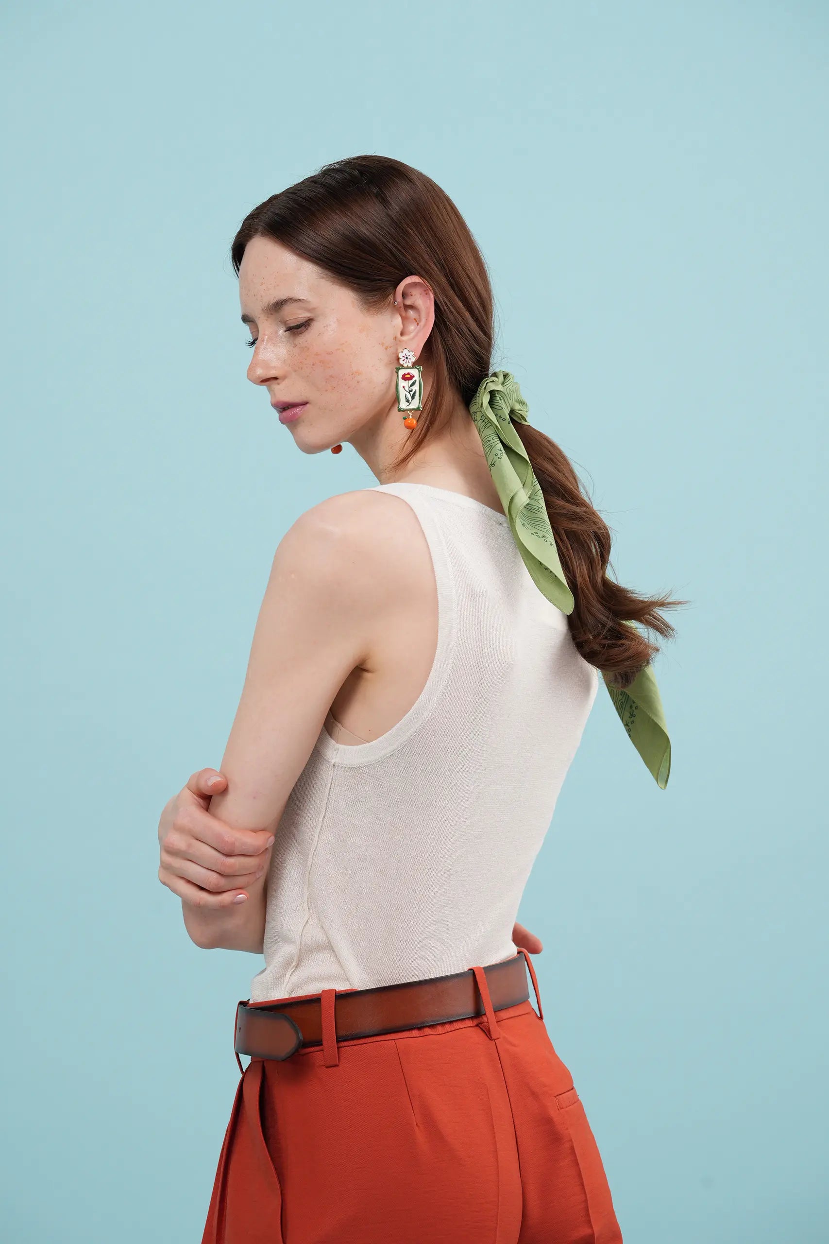 Flow Kiwi Green Cotton Bandana