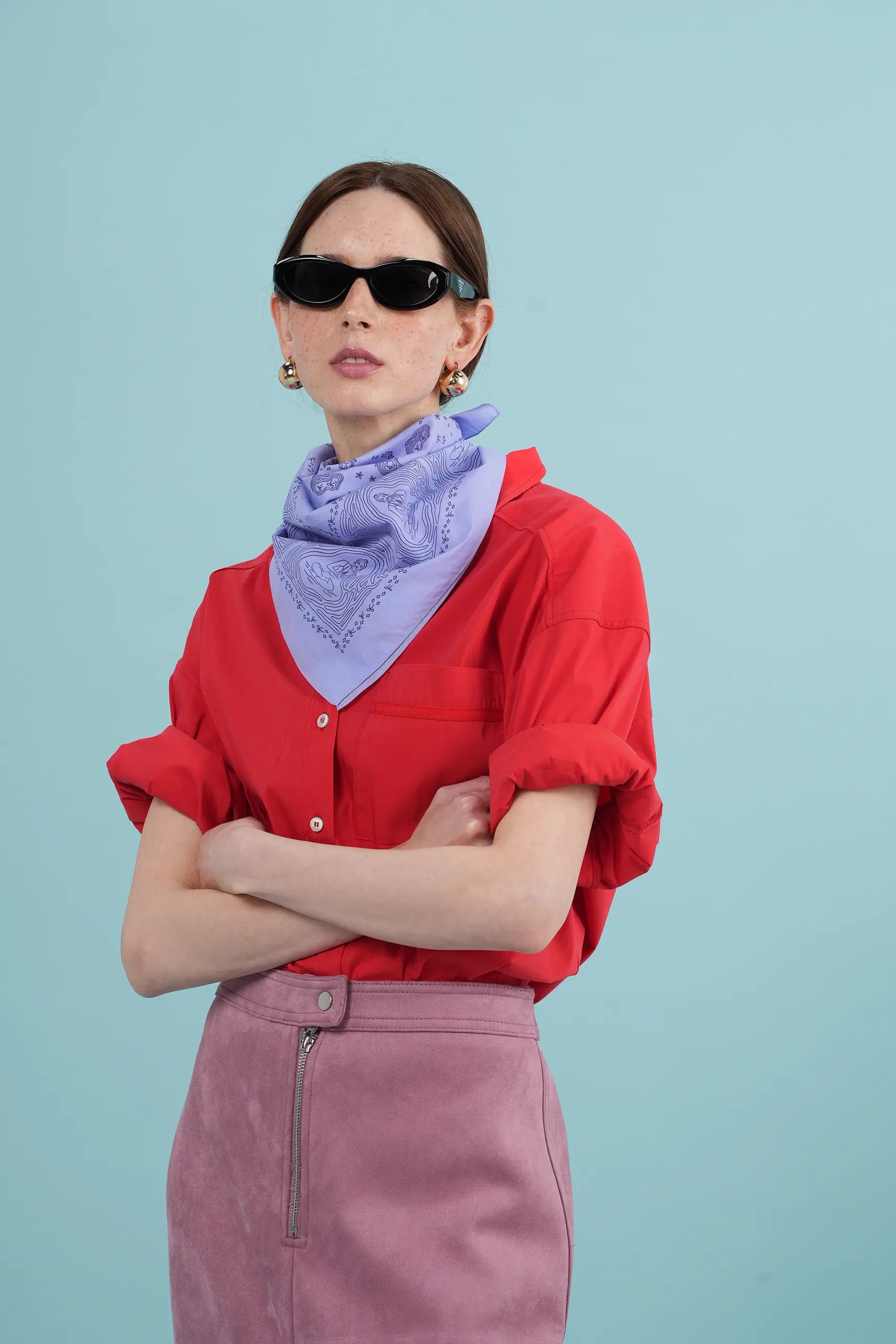 Flow Violet Cotton Bandana