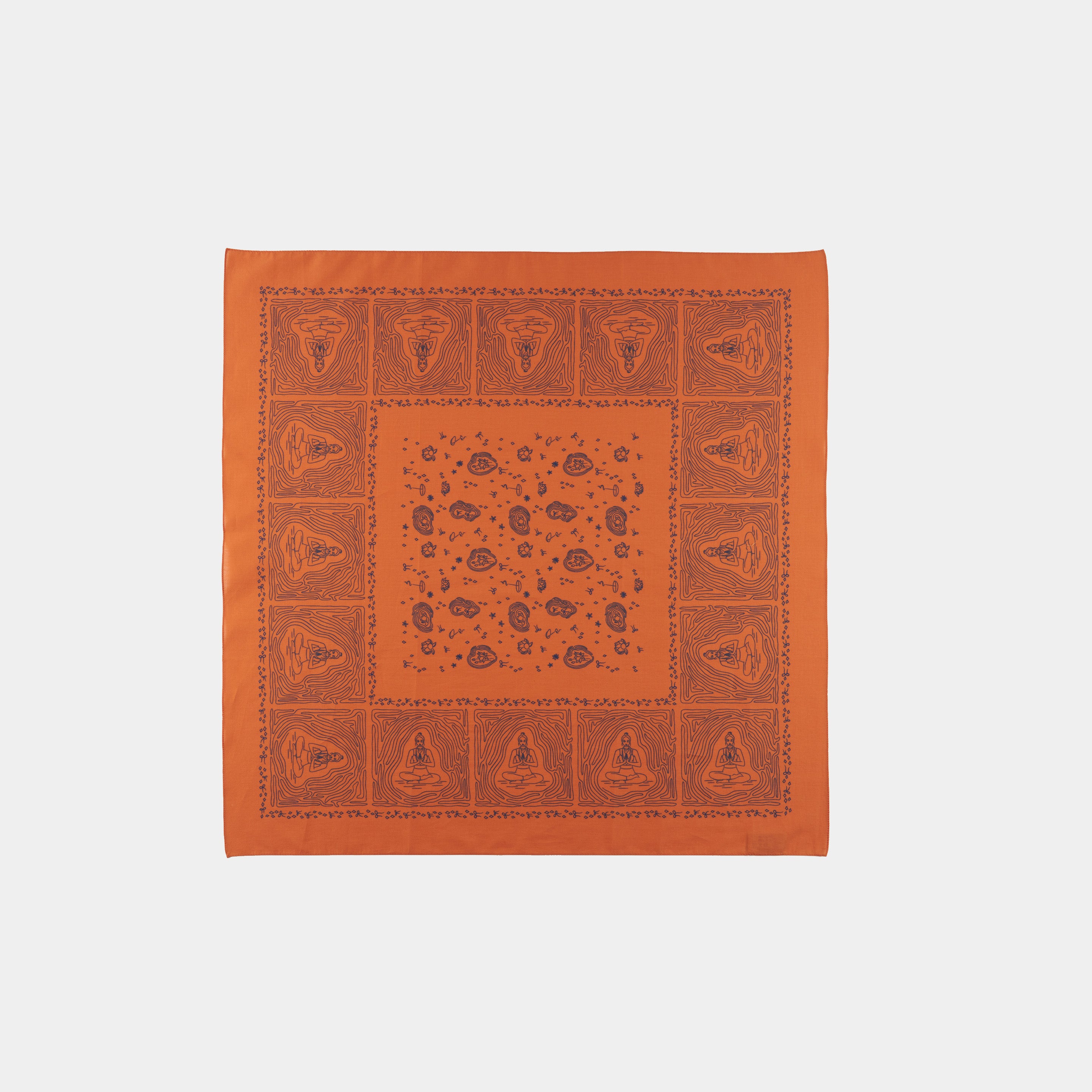Flow Orange Cotton Bandana
