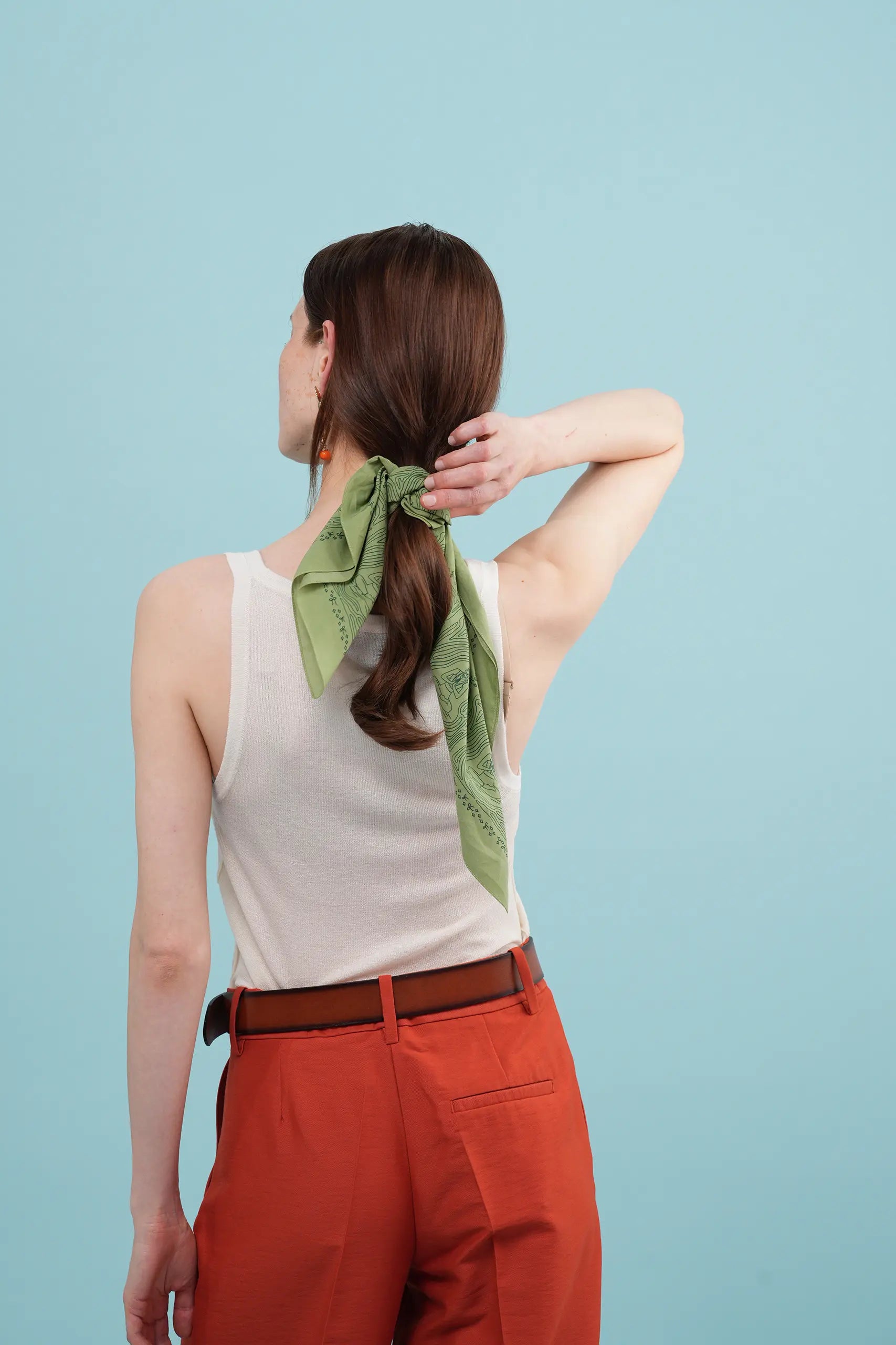 Flow Kiwi Green Cotton Bandana