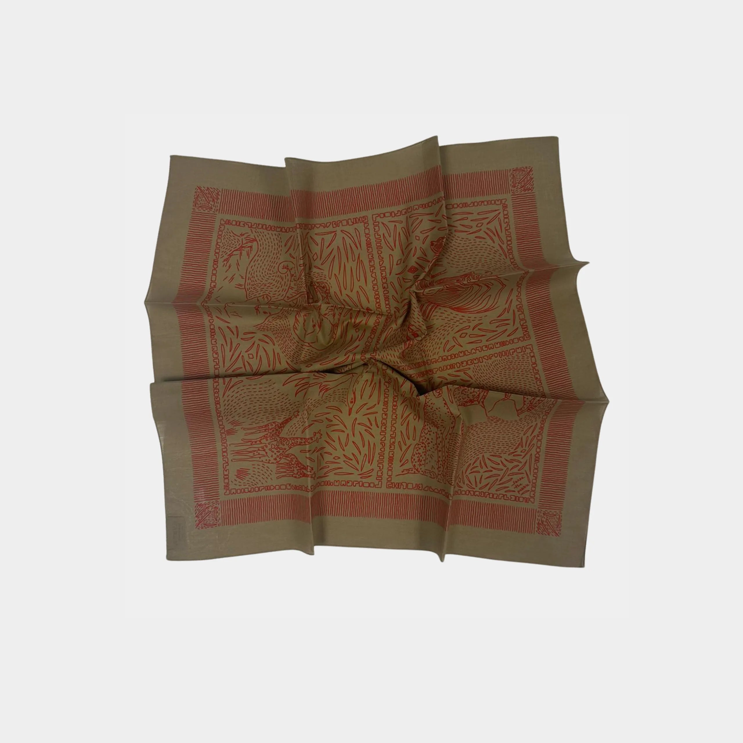 I Wear a Bandana Every Day Khaki Red