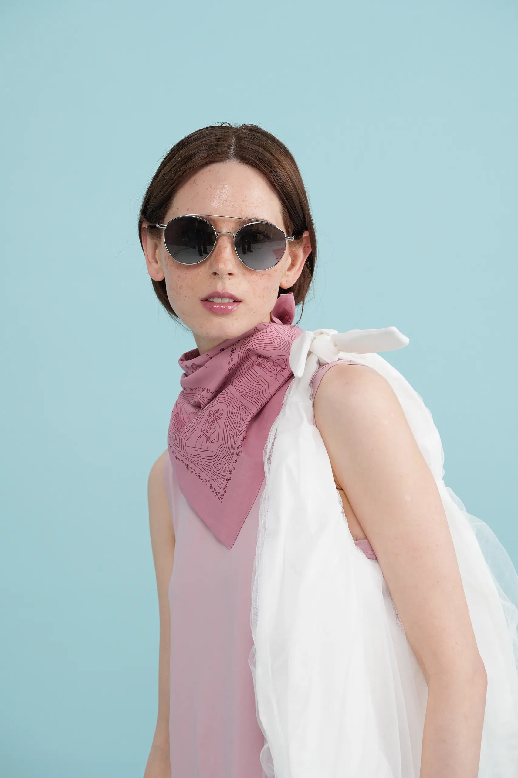 Vino Lover Rose Cotton Bandana